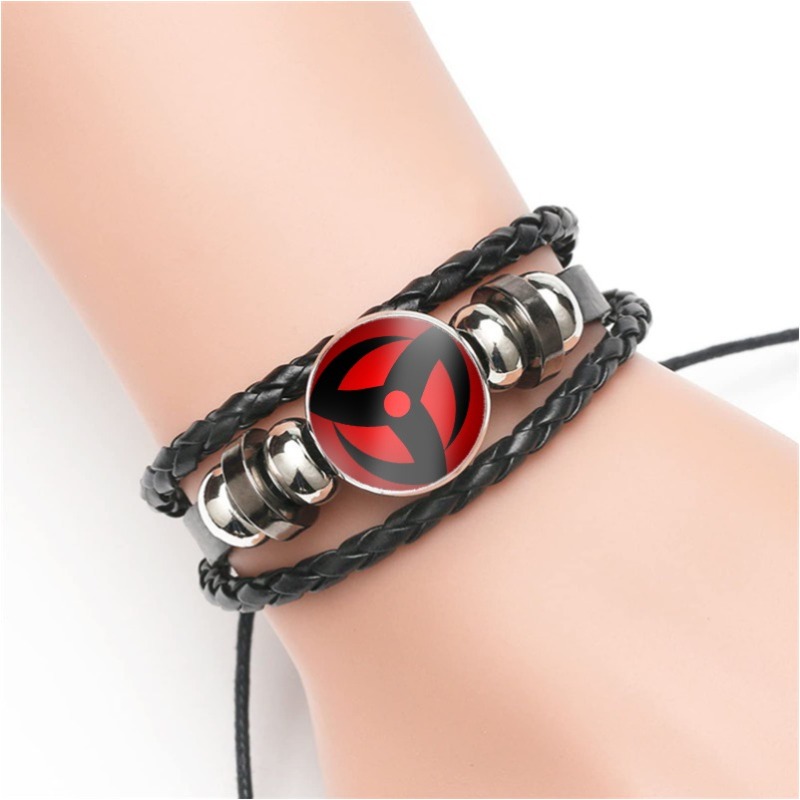 Leather Bracelet - Gelang Kulit Anime Naruto Snap Weave