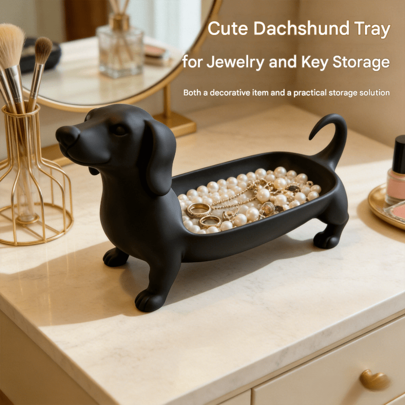 Watches Jewelry Holder - Nampan Perhiasan Minimalis Bentuk Dachshund -