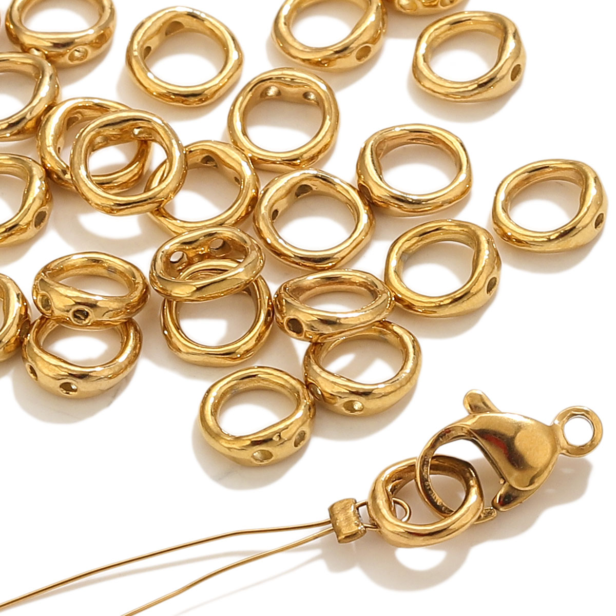 Pearl Necklace - 20 Buah Kait Konektor Ujung Gesper