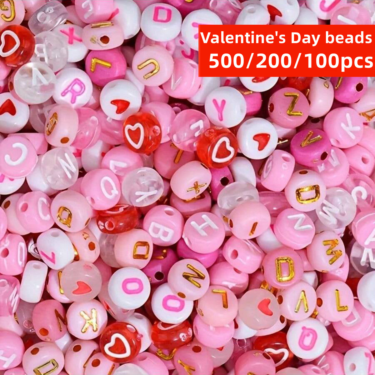Jewelry Quotes - 500/200/100 Buah 7Mm Gaya Acak Merah