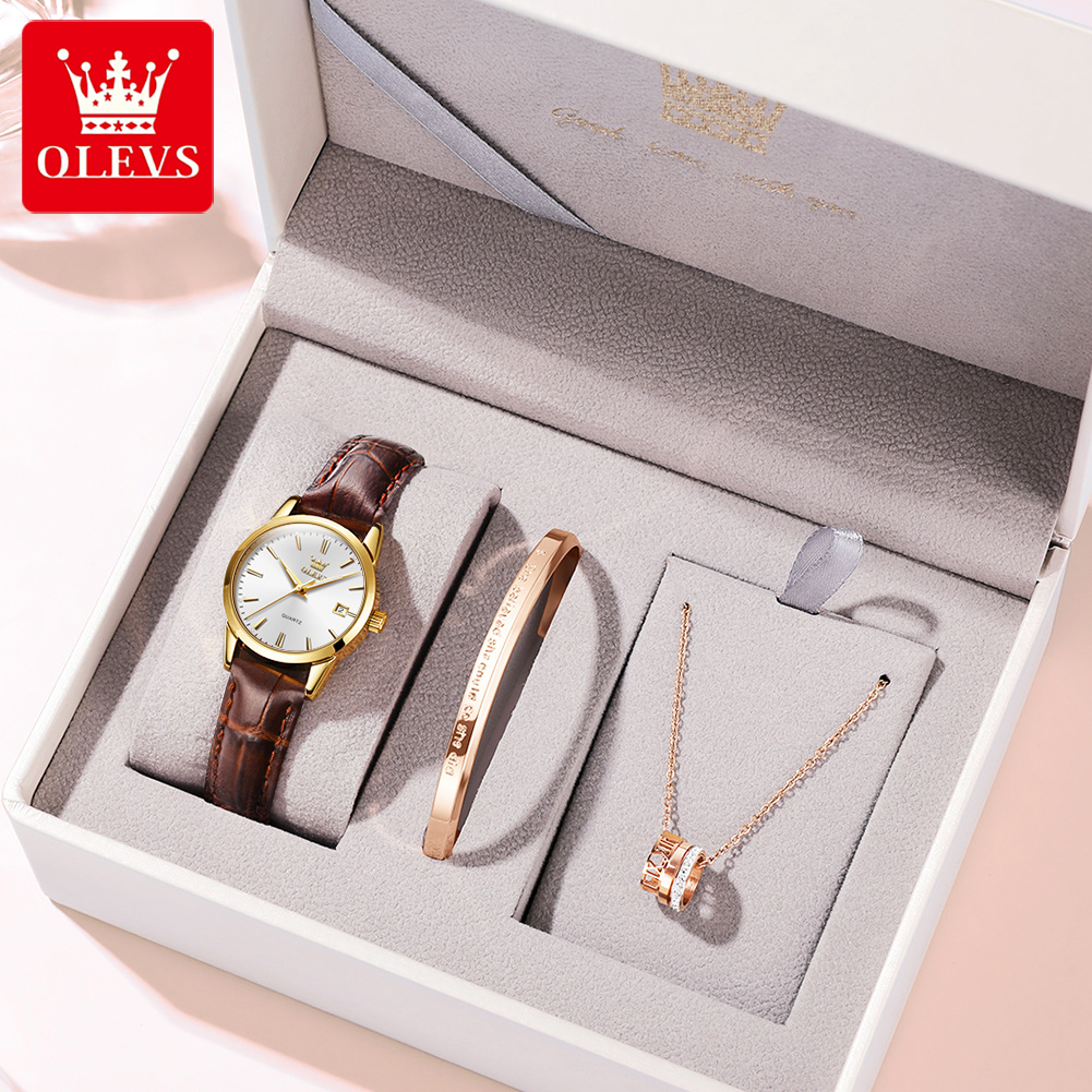 Leather Bracelet - Jam Tangan OLEVS 6898 Jam Tangan