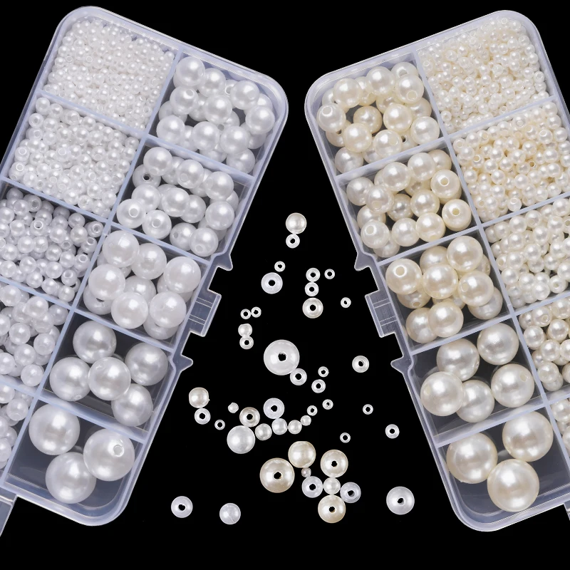 Pearl Necklace - 800pcs Manik-manik Resin Mutiara Imitasi Kit