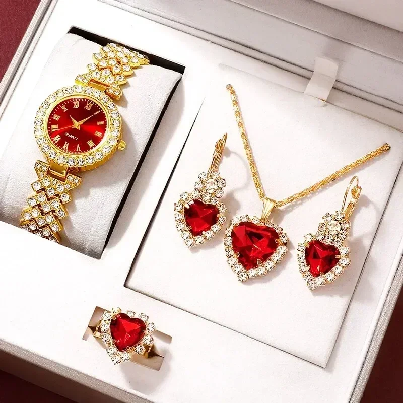 Jewels On Watches - Jam tangan mewah emas wanita, Set