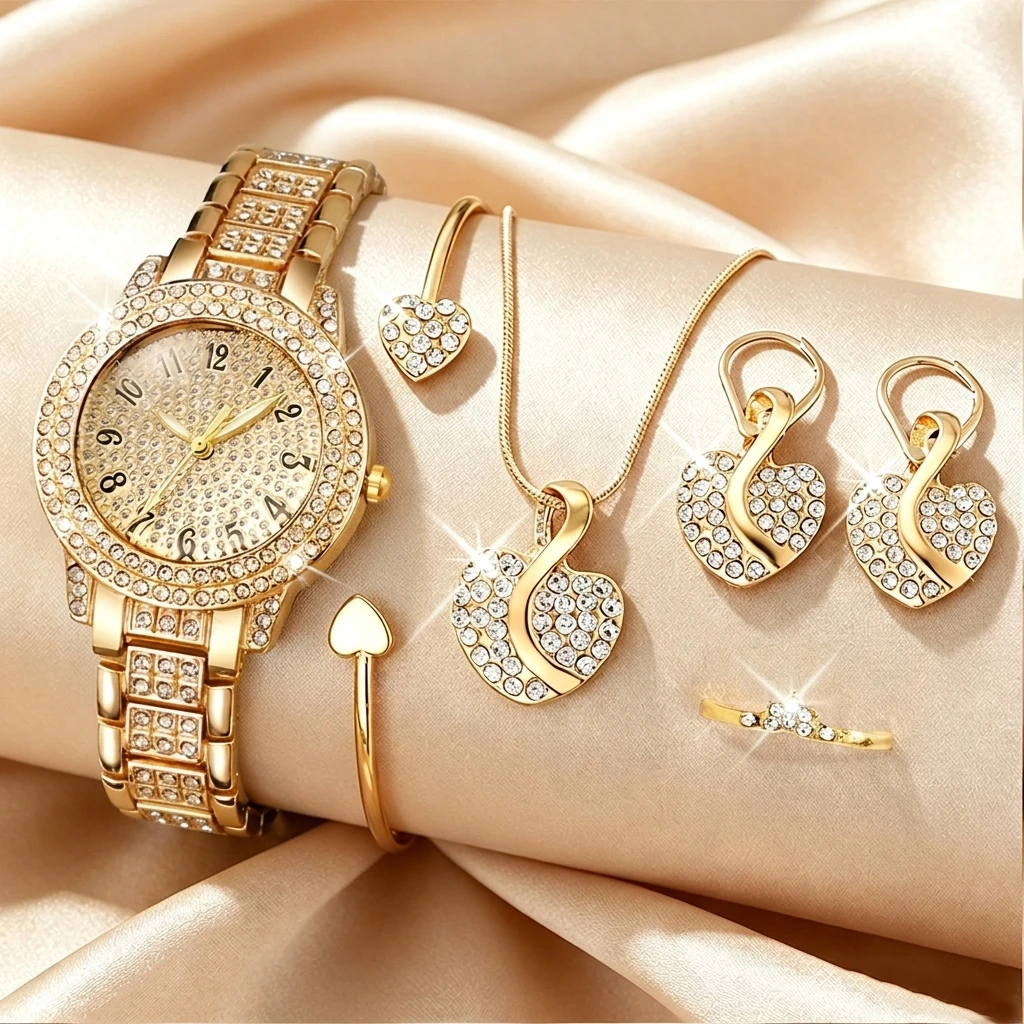 Jewels On Watches - 6PCS Set Perhiasan Jam Tangan Wanita