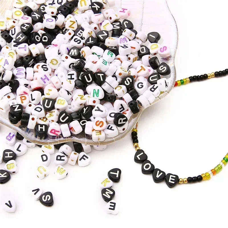Jewelry Quotes - 100-500 Buah Manik Bentuk Hati Warna-warni