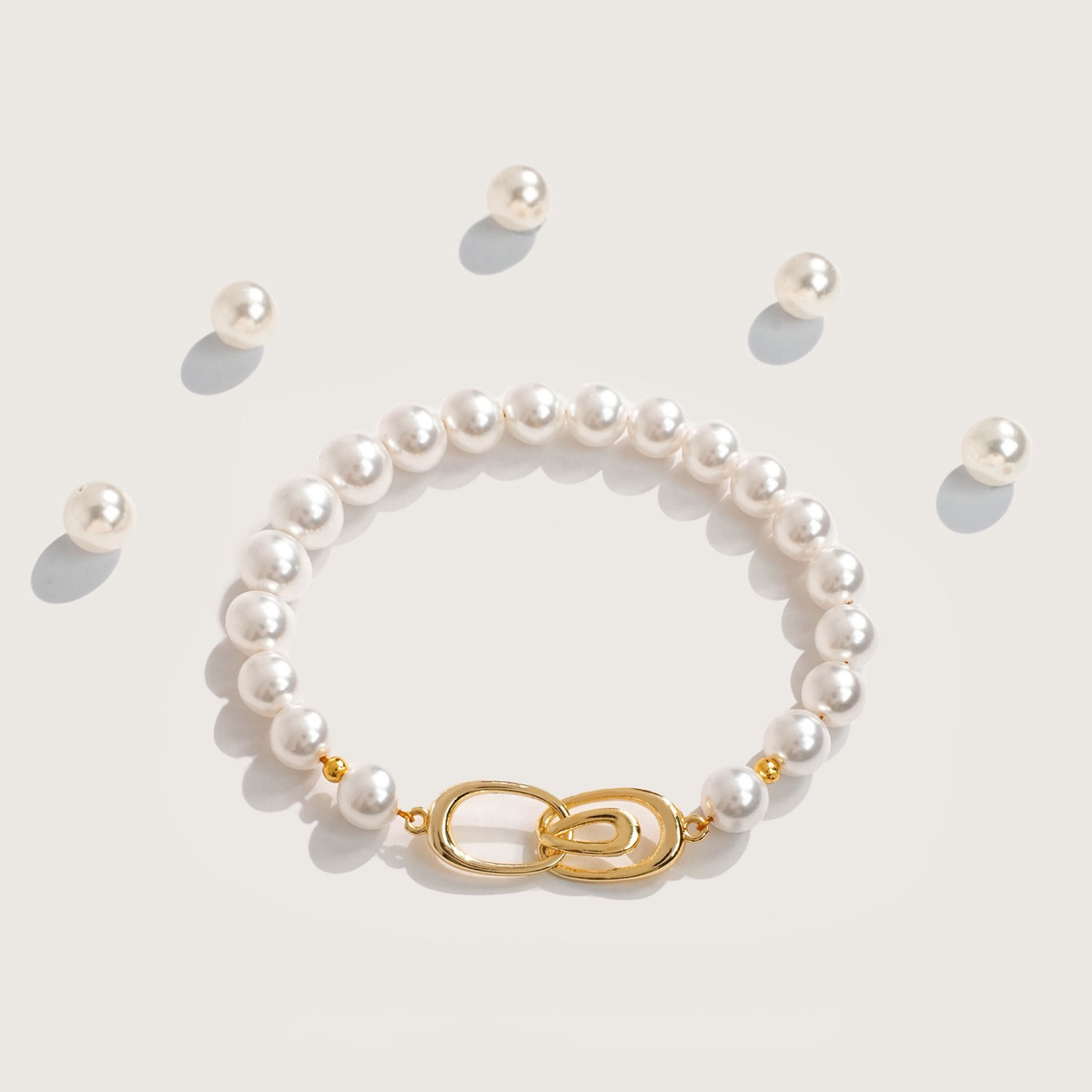 5 buah kancing sederhana berla - Pearl Necklace ulasan dan harga