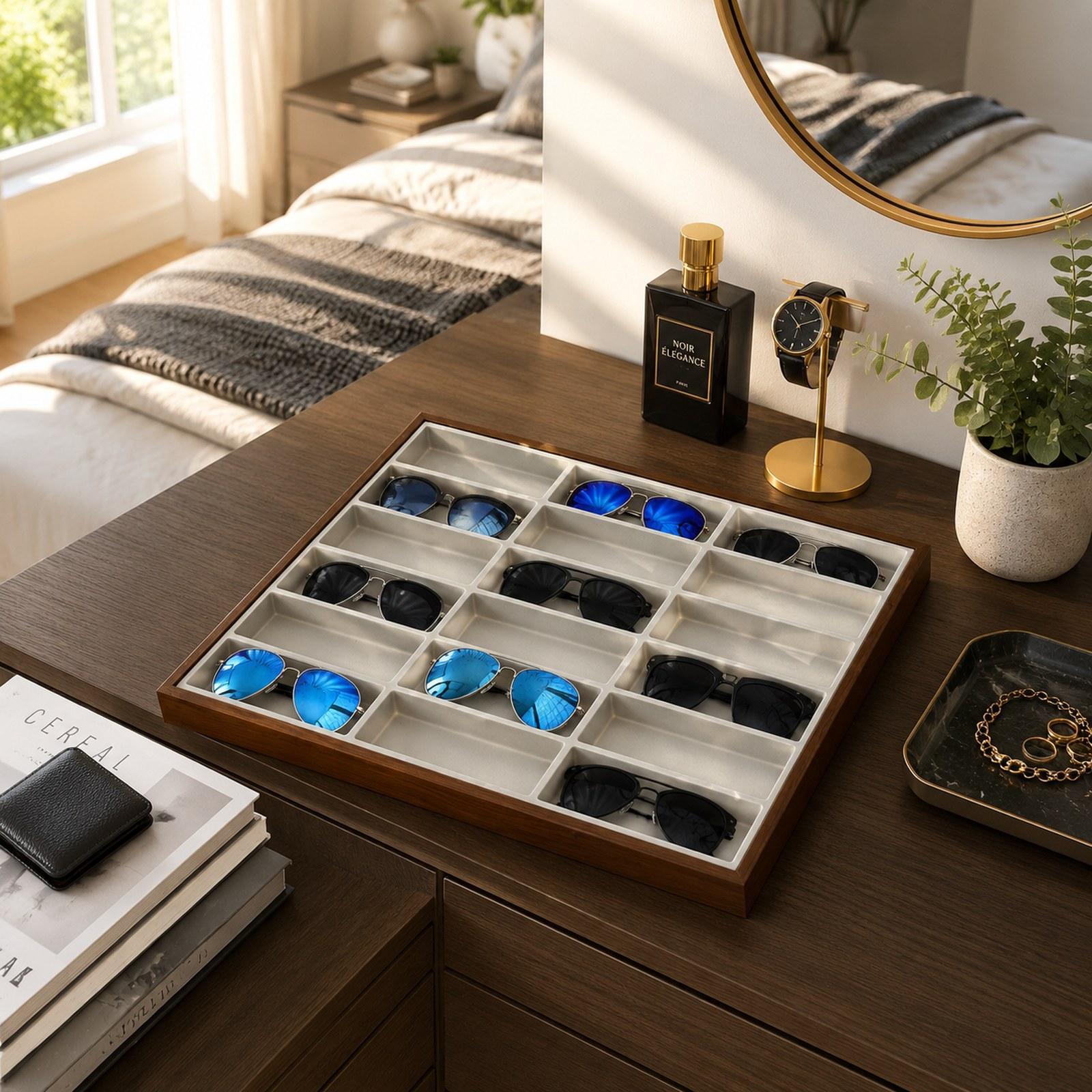 Kotak Organizer Kacamata 18 Ko - Jewelry Eyewear Watches & Accessories ulasan dan harga