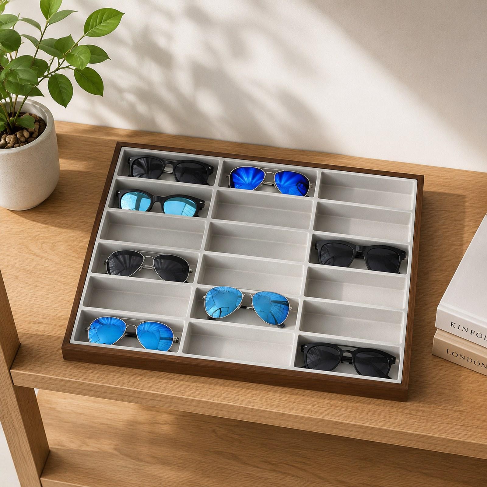 Kotak Organizer Kacamata 18 Ko - Jewelry Eyewear Watches & Accessories ulasan dan harga