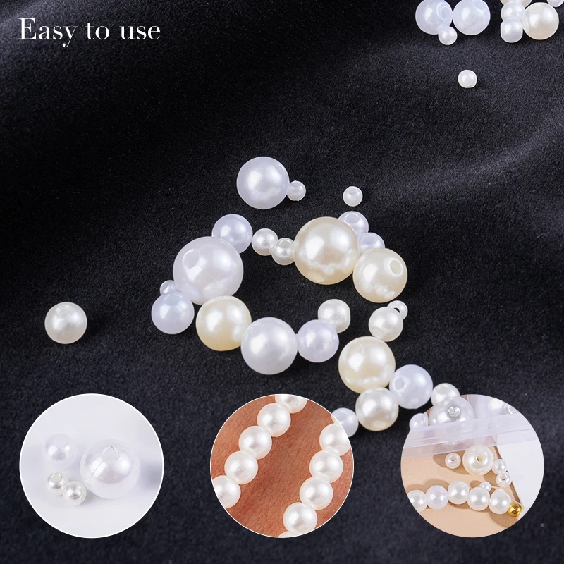 800pcs Manik-manik Resin Mutia - Pearl Necklace ulasan dan harga