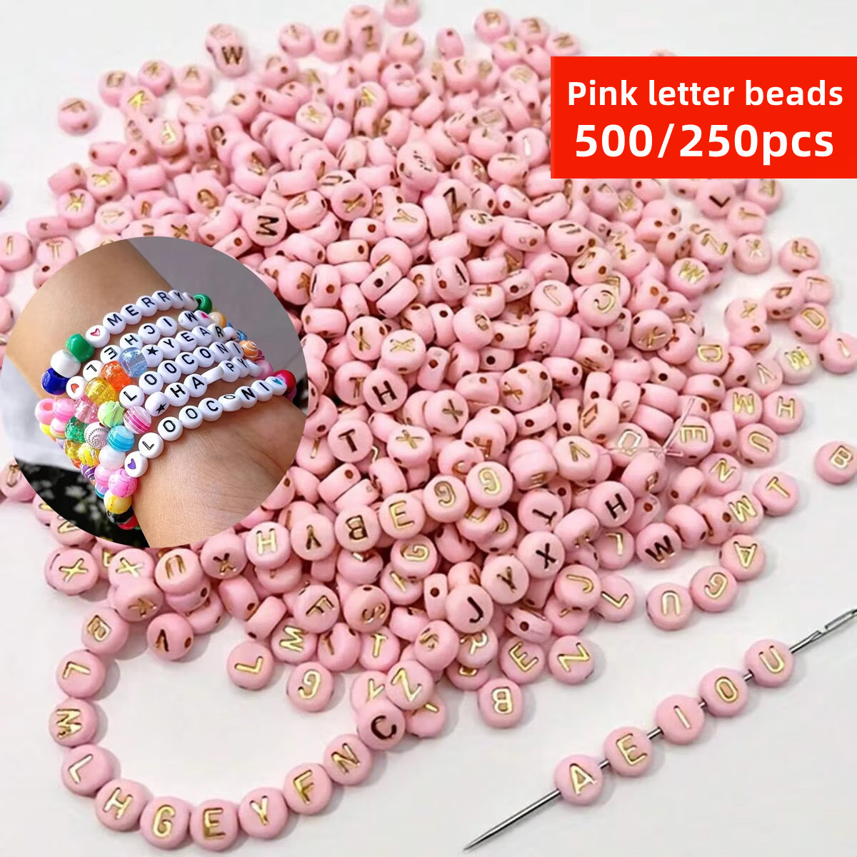 500/250pcs Manik-manik Huruf P - Jewelry Quotes ulasan dan harga