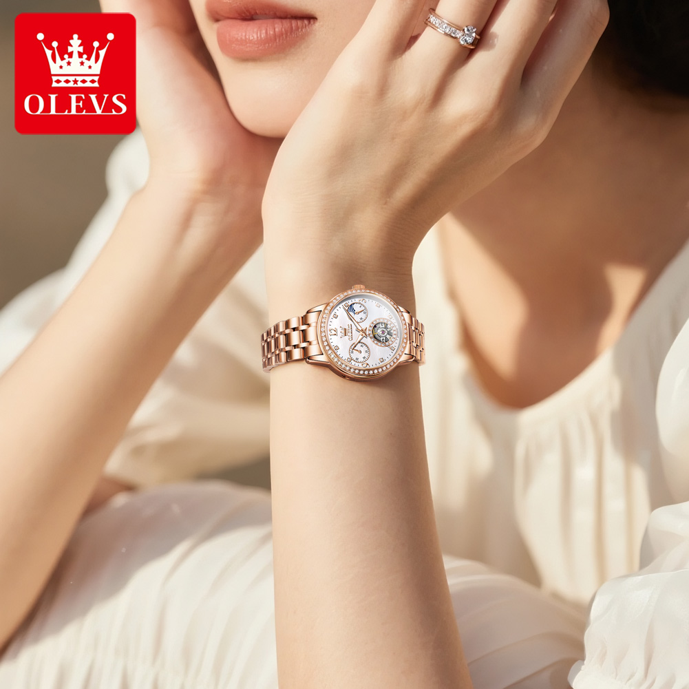 OLEVS Jam Tangan Wanita Jam Ta - Leather Bracelet ulasan dan harga