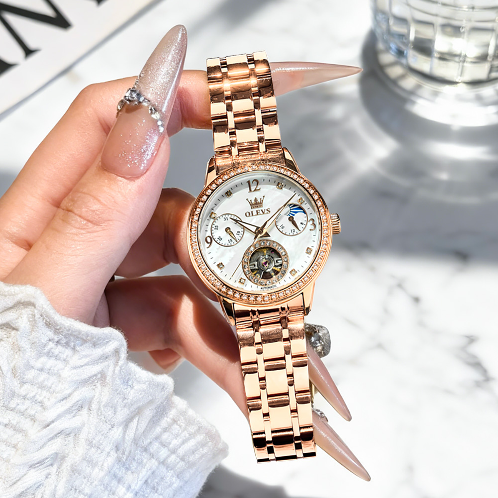 OLEVS Jam Tangan Wanita Jam Ta - Leather Bracelet ulasan dan harga