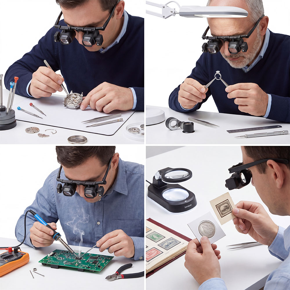 Kaca Pembesar Headband Portabe - Jewelry Eyewear Watches & Accessories ulasan dan harga